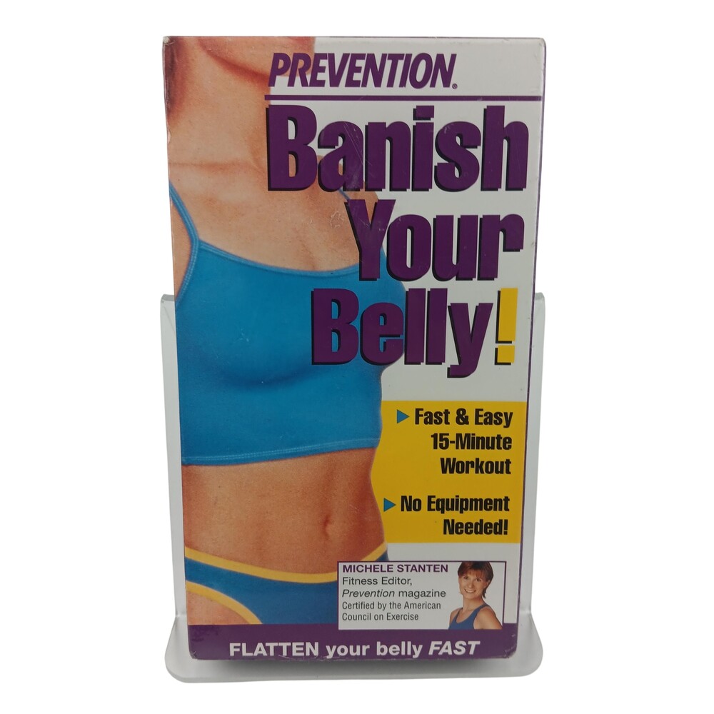 Vintage 2000 Prevention Banish Your Belly VHS Workout Video No Equipment USA
